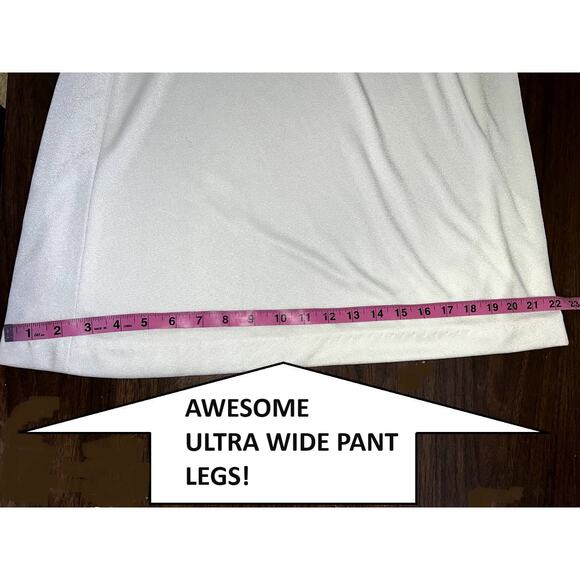 Vintage Jumpsuit Womens Large 12 Super Wide Flare Maxi Charlie's Angels Disco - Picture 3 of 10